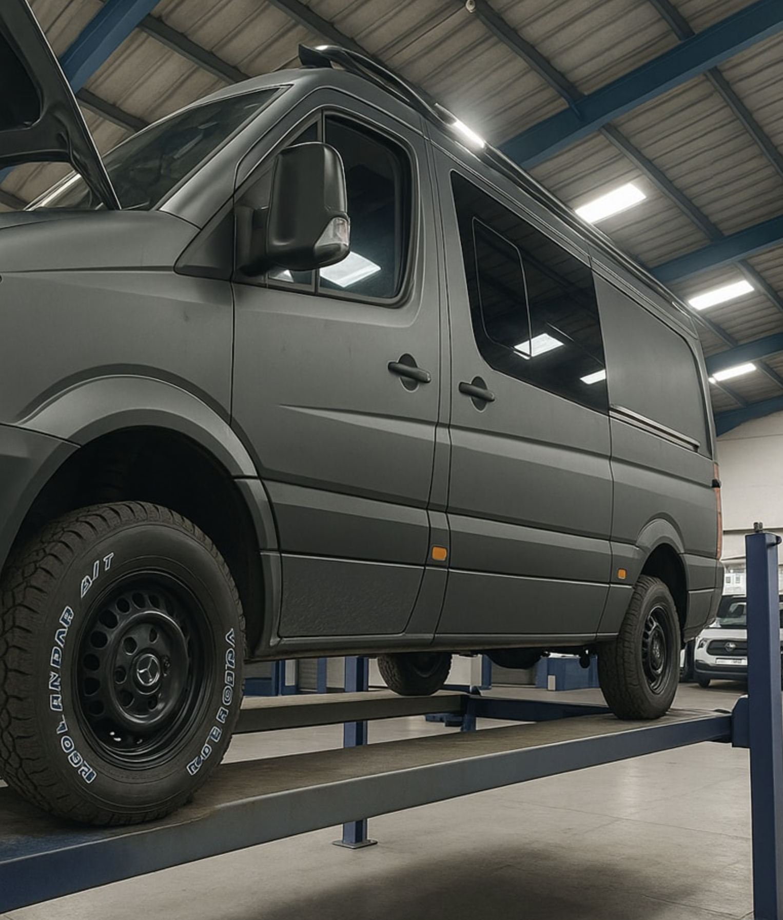 East Coast Garage MOT bay and equipment